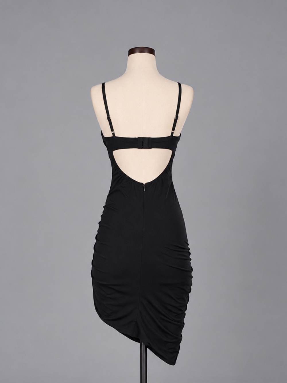 NBD Black Ruched Cutout Mini Dress – Size XS - Picture 2 of 2